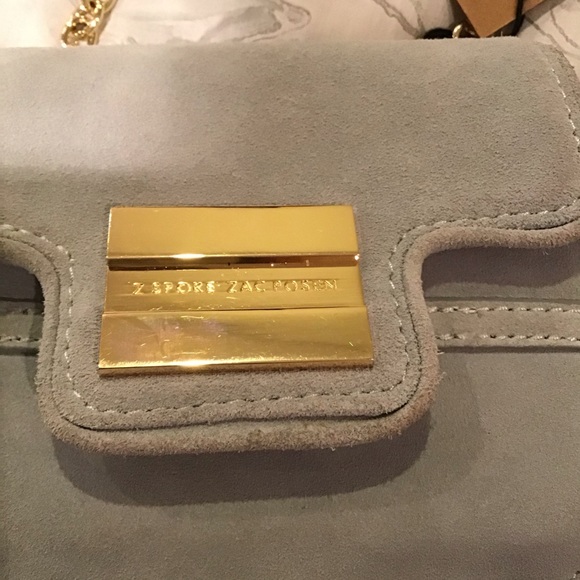 Zac Posen Americana mini crossbody suede bag - Picture 4 of 9